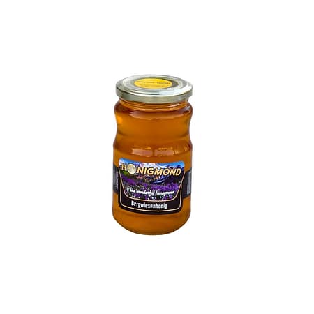 Bergwiesenhonig im Glas 470 g Frontansicht